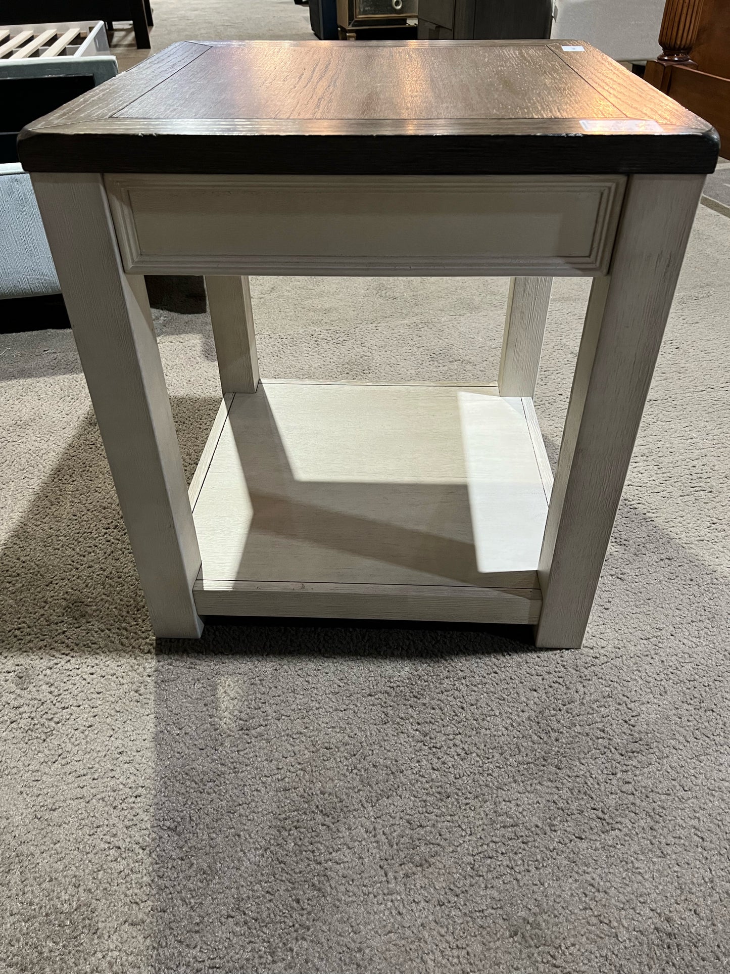 Ashley Furniture Gray Wood "Bolanburg" Side Table