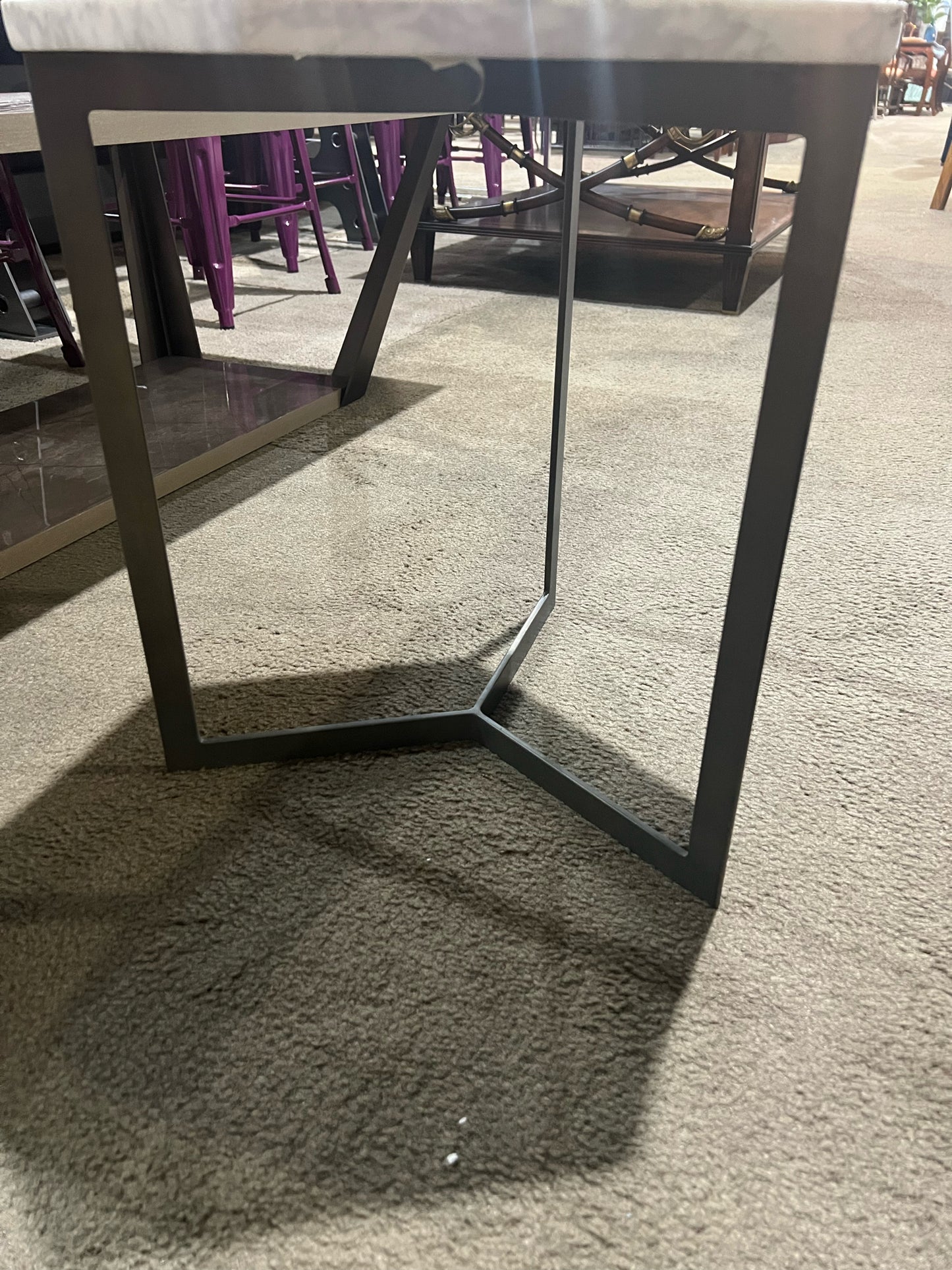 West Elm White Side Table