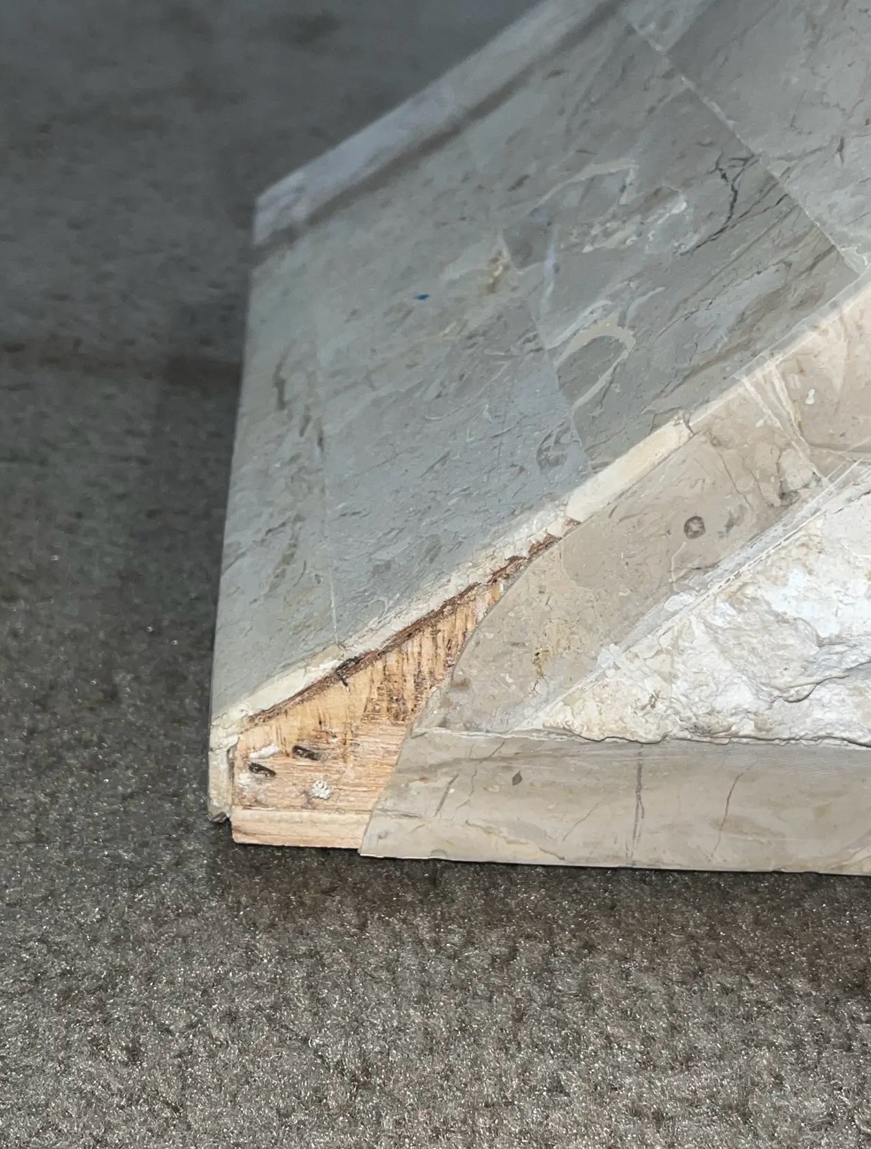 1990's Magnussen Tessellated Stone Console Table