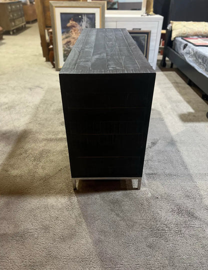 Bernhardt 8 Drawer Black Wood "Loft" Dresser