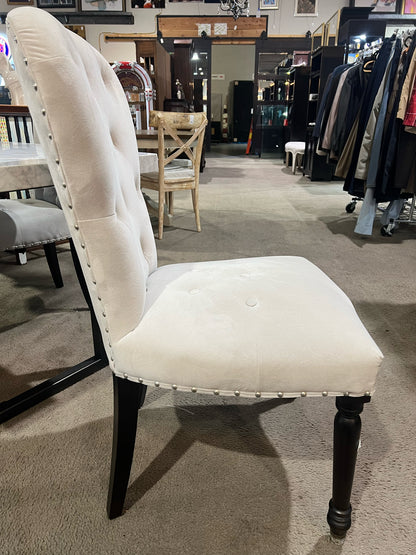 Z Gallerie Gray Tufted Fabric Dining Chair