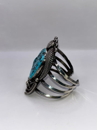 Native Style 925 Sterling Silver & Turquoise Bracelet