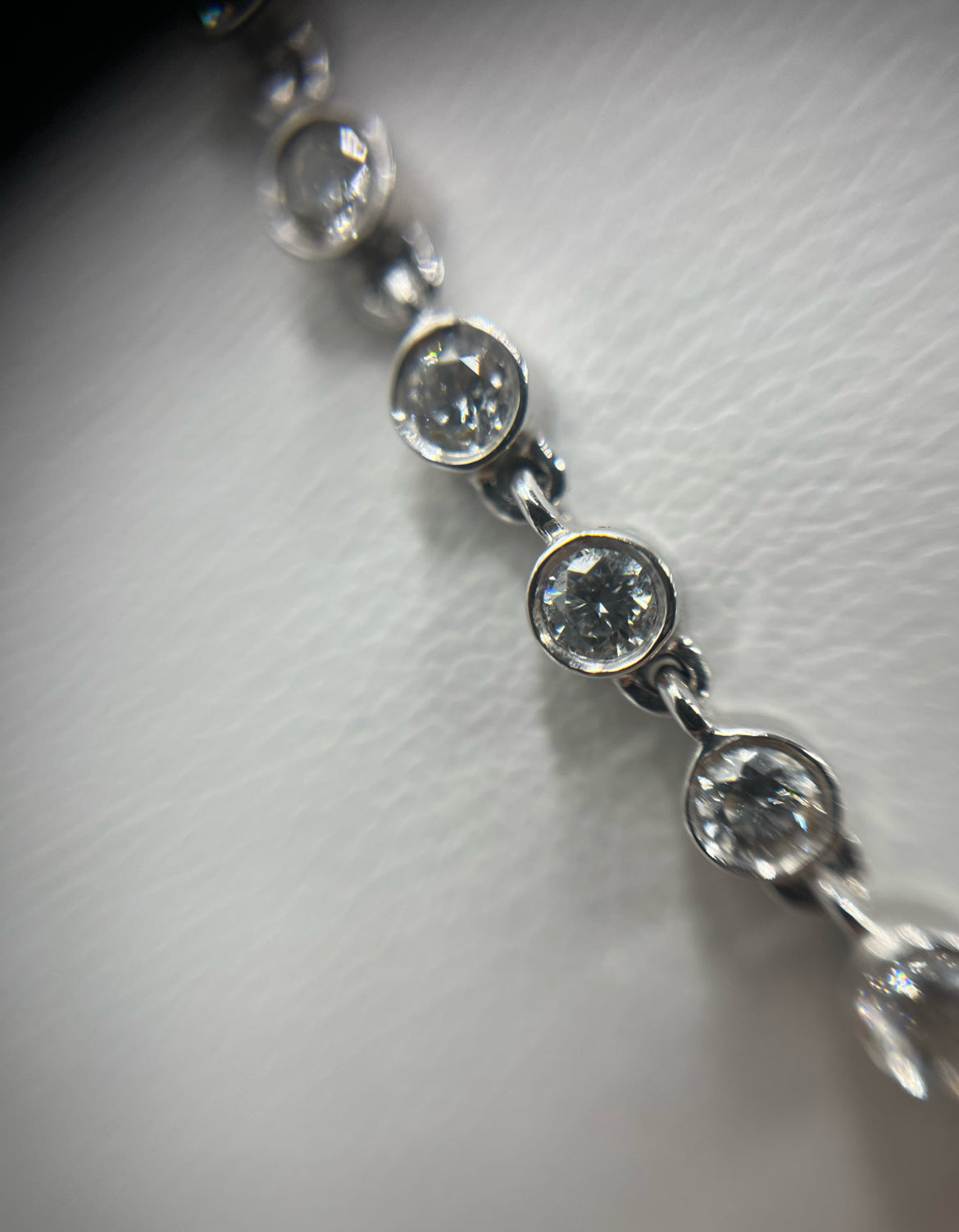 1932 Chanel 18K White Gold & Diamond "Rudan Series" Bowtie Necklace