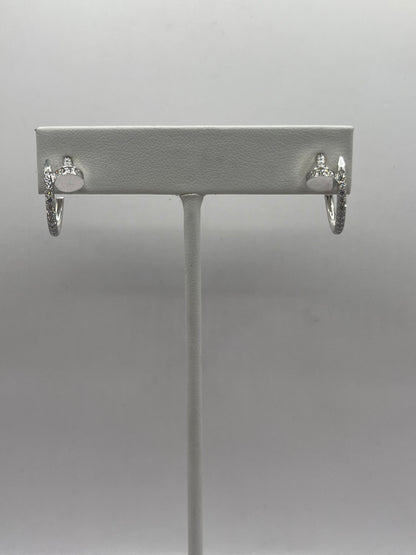 Cartier 18K White Gold & Diamond "Juste un Clou" Earrings
