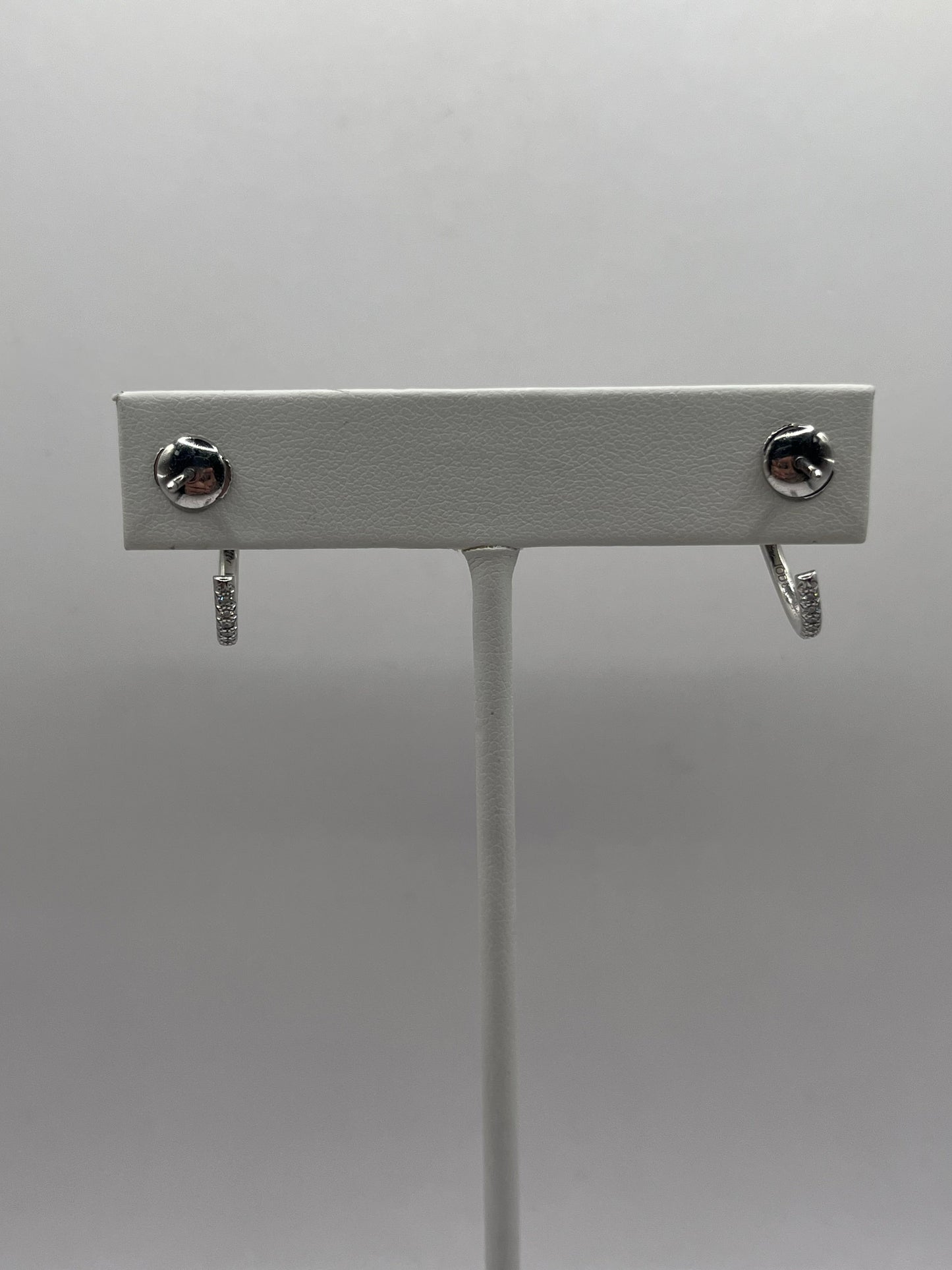 Cartier 18K White Gold & Diamond "Juste un Clou" Earrings