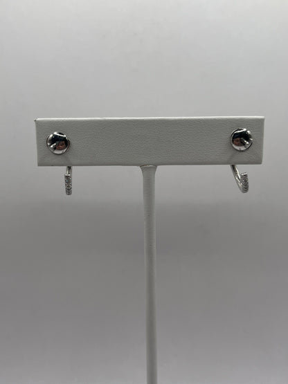 Cartier 18K White Gold & Diamond "Juste un Clou" Earrings
