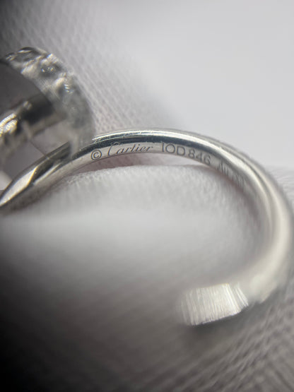 Cartier 18K White Gold & Diamond "Juste un Clou" Earrings