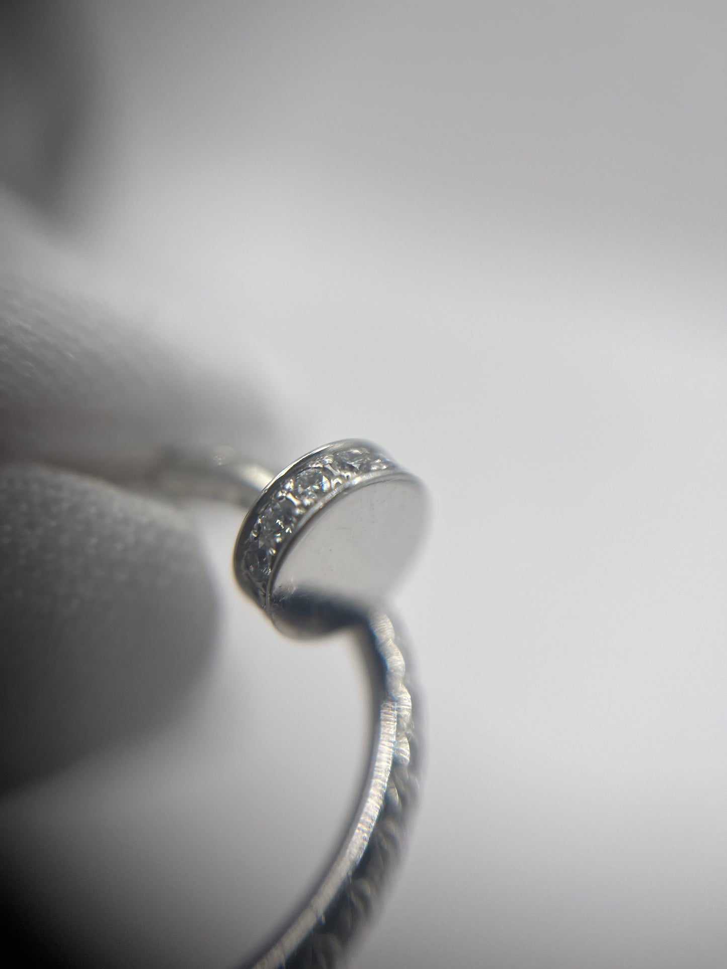 Cartier 18K White Gold & Diamond "Juste un Clou" Earrings