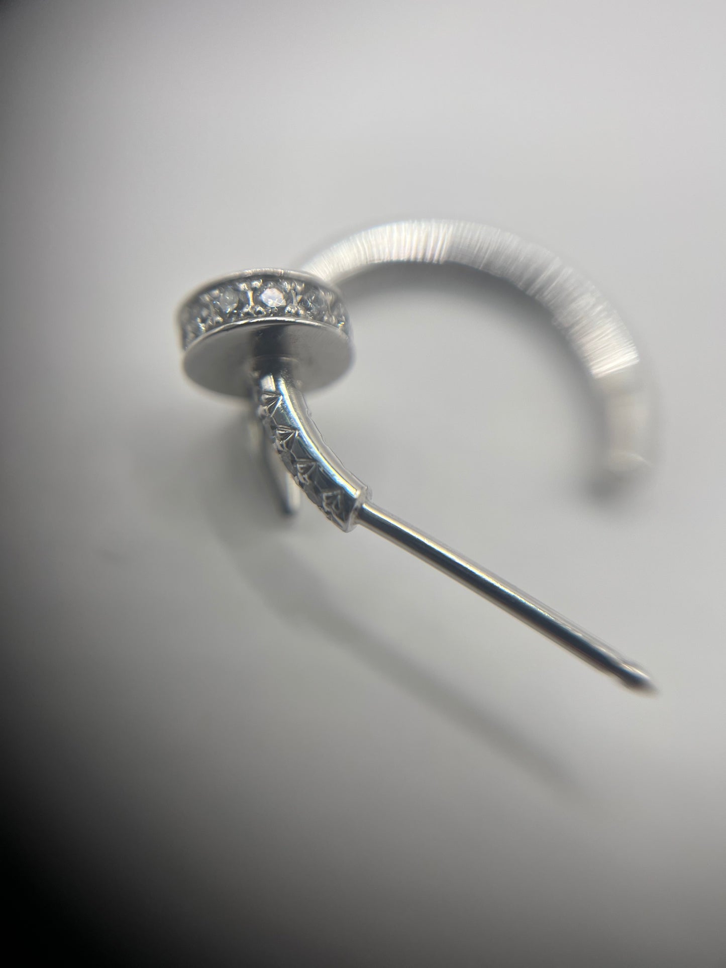 Cartier 18K White Gold & Diamond "Juste un Clou" Earrings