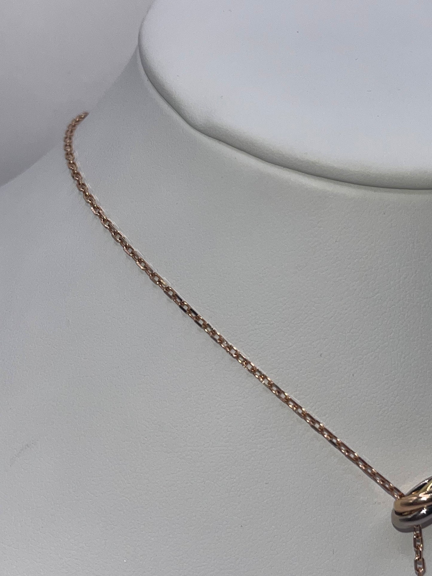 Cartier 18K Gold & Diamond Trinity Necklace