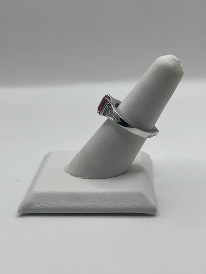Kat Florence 18K Gold Rubellite & Diamond Ring