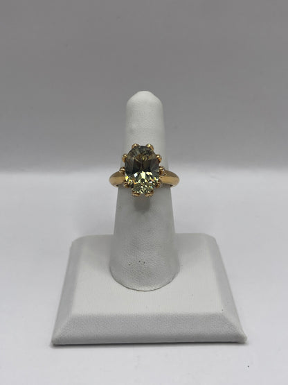 Kat Florence 18K Yellow Gold Zultanite & Diamond Ring