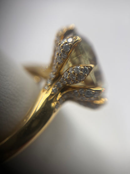 Kat Florence 18K Yellow Gold Zultanite & Diamond Ring