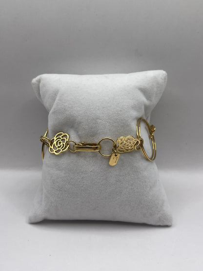 Chanel 18K Yellow Gold "Camelia" Bracelet