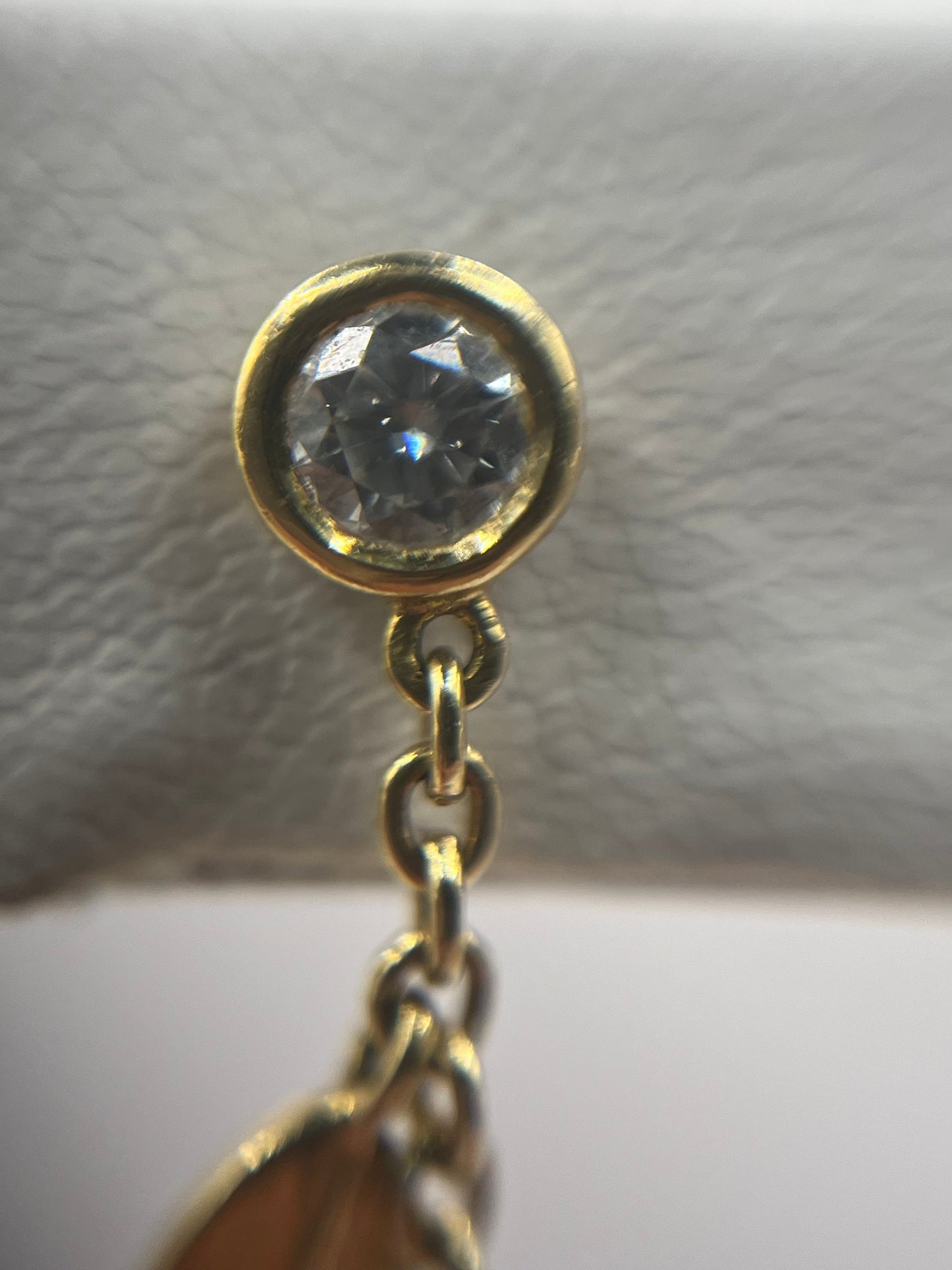 Chanel 18K Yellow Gold & Diamond "Bouton De Camelia" Earrings