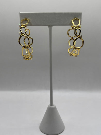 Mimi So 18K Yellow Gold & Diamond Hoop Earrings