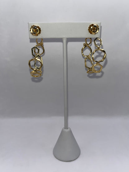 Mimi So 18K Yellow Gold & Diamond Hoop Earrings