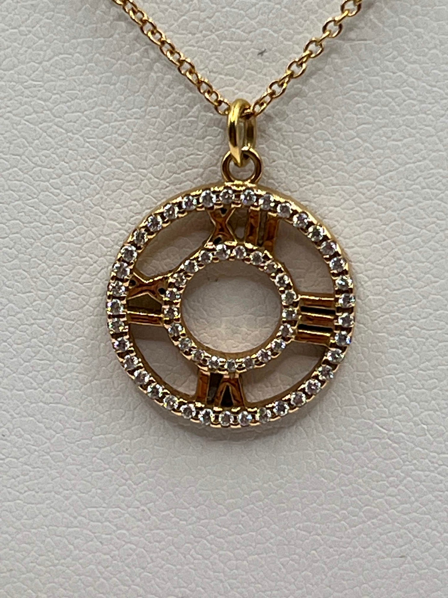 Tiffany & Co. 18K Rose Gold & Diamond "Atlas" Necklace