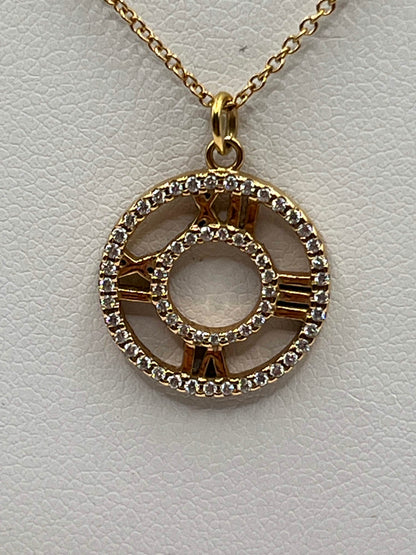 Tiffany & Co. 18K Rose Gold & Diamond "Atlas" Necklace