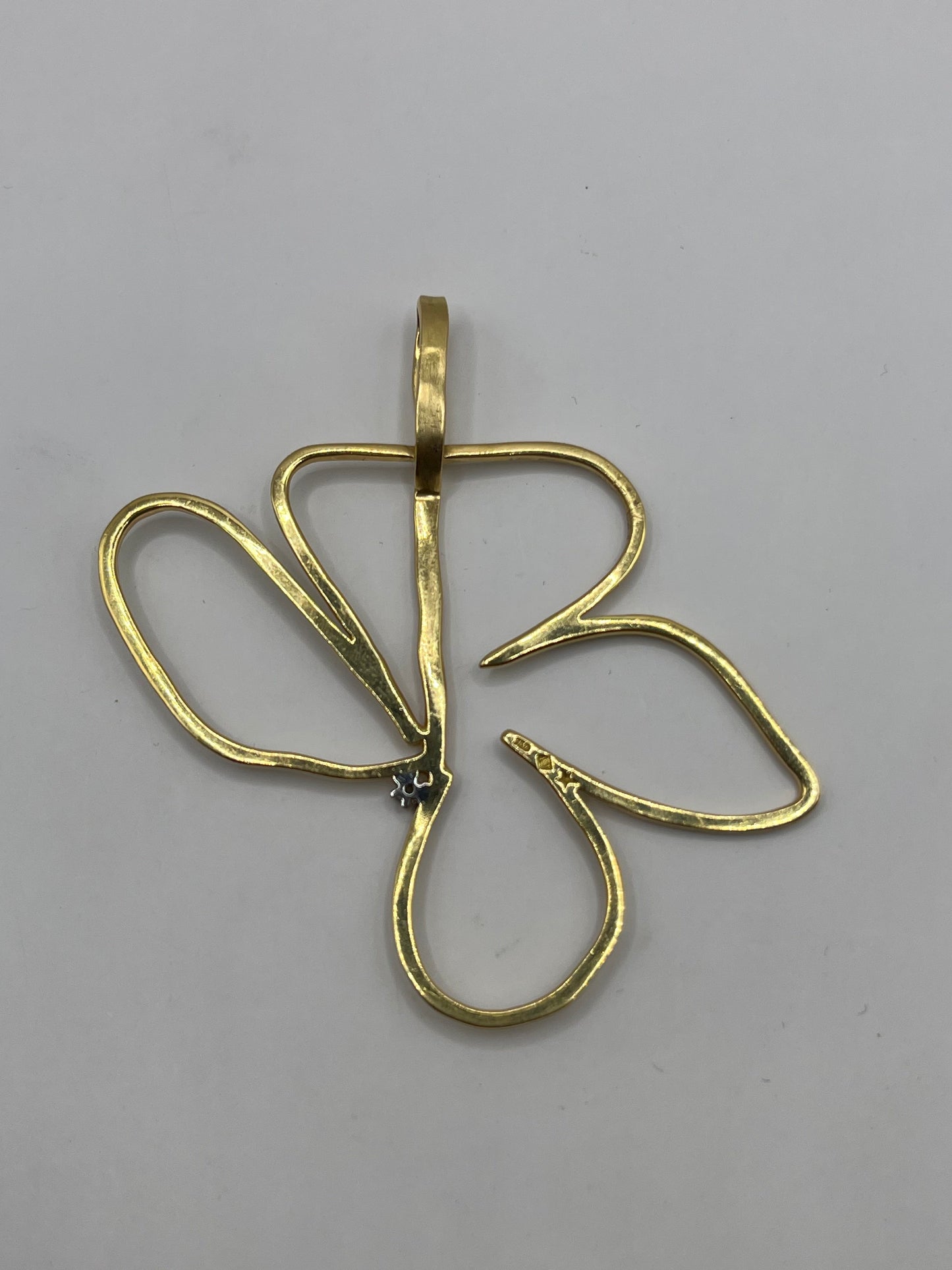 H. Stern 18K Yellow Gold & Diamond Oscar Niemeyer Pendant