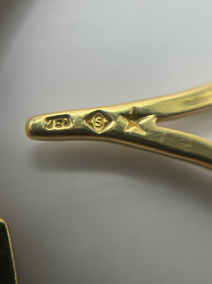 H. Stern 18K Yellow Gold & Diamond Oscar Niemeyer Pendant