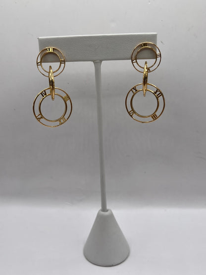 Tiffany & Co 18K Yellow Gold Atlas Earrings