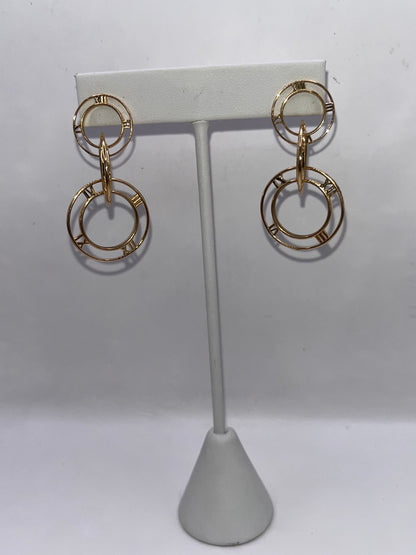 Tiffany & Co 18K Yellow Gold Atlas Earrings