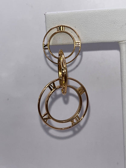 Tiffany & Co 18K Yellow Gold Atlas Earrings