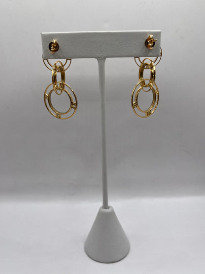 Tiffany & Co 18K Yellow Gold Atlas Earrings