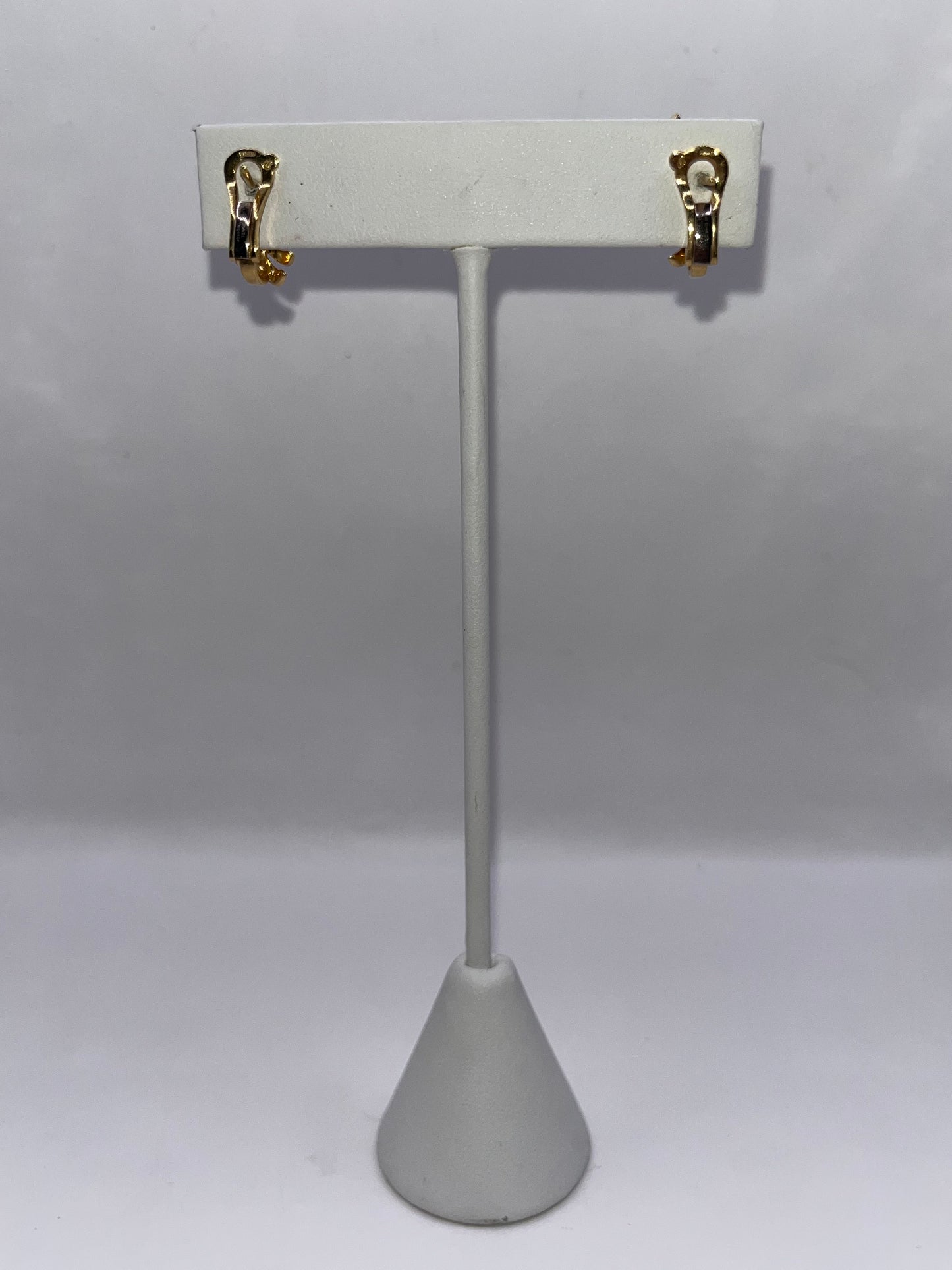 Chanel 18K Yellow Gold "Plume" Earrings