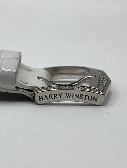 Harry Winston 18K White Gold & Diamond "Avenue C" Watch