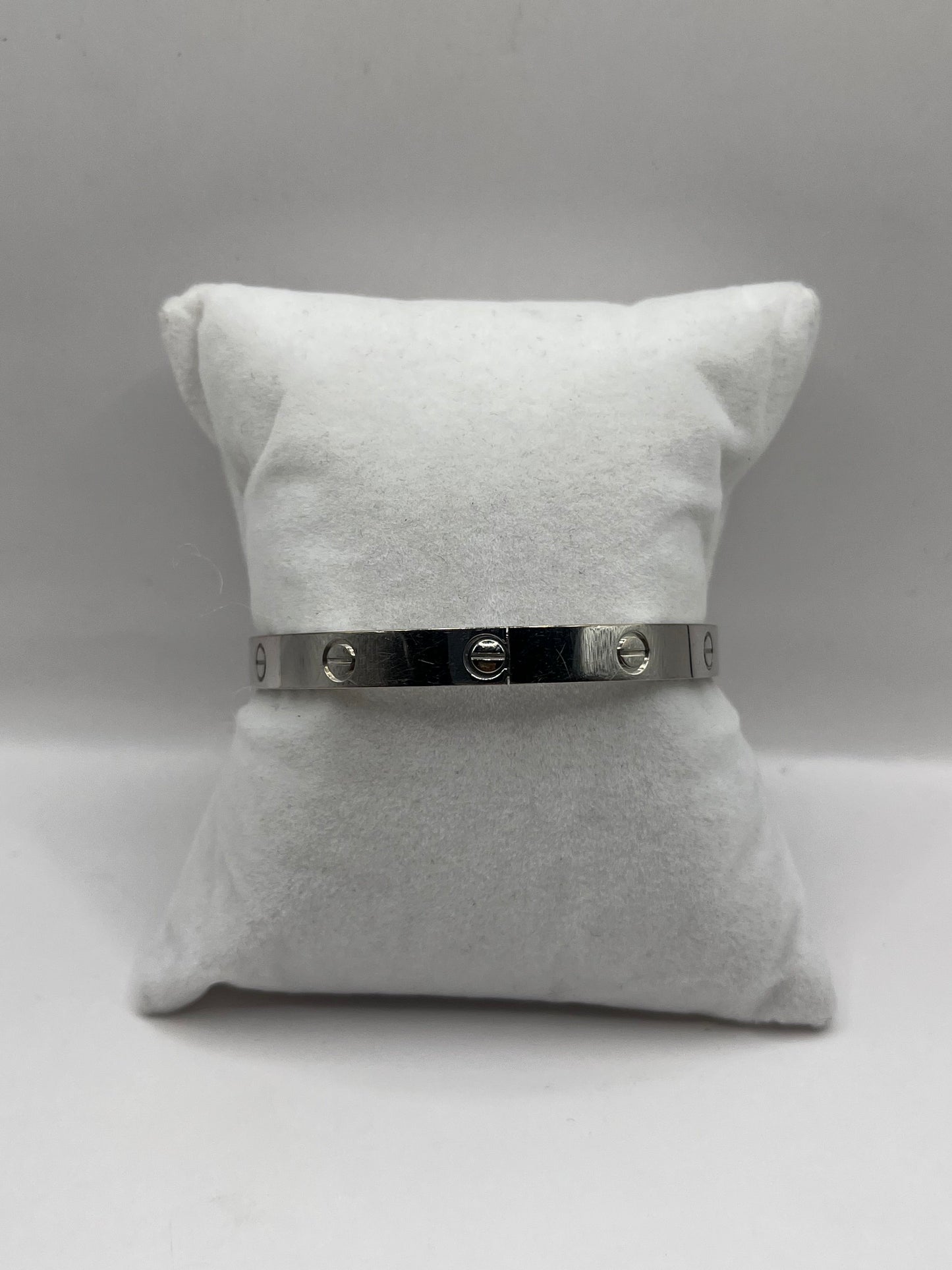 Cartier 18K White Gold "Love" Bracelet
