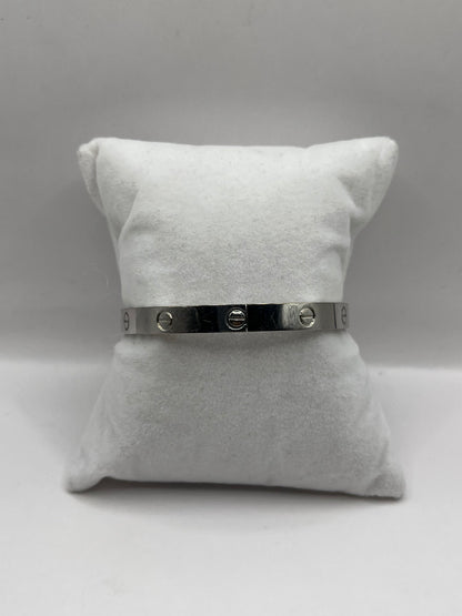 Cartier 18K White Gold "Love" Bracelet
