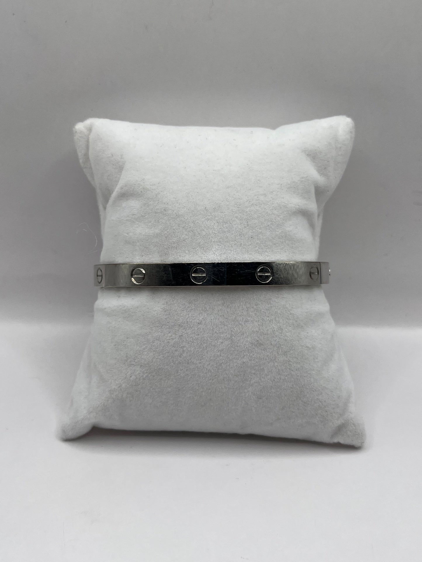 Cartier 18K White Gold "Love" Bracelet