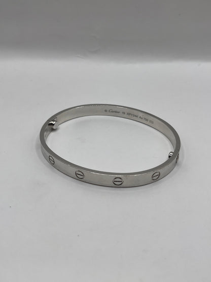 Cartier 18K White Gold "Love" Bracelet