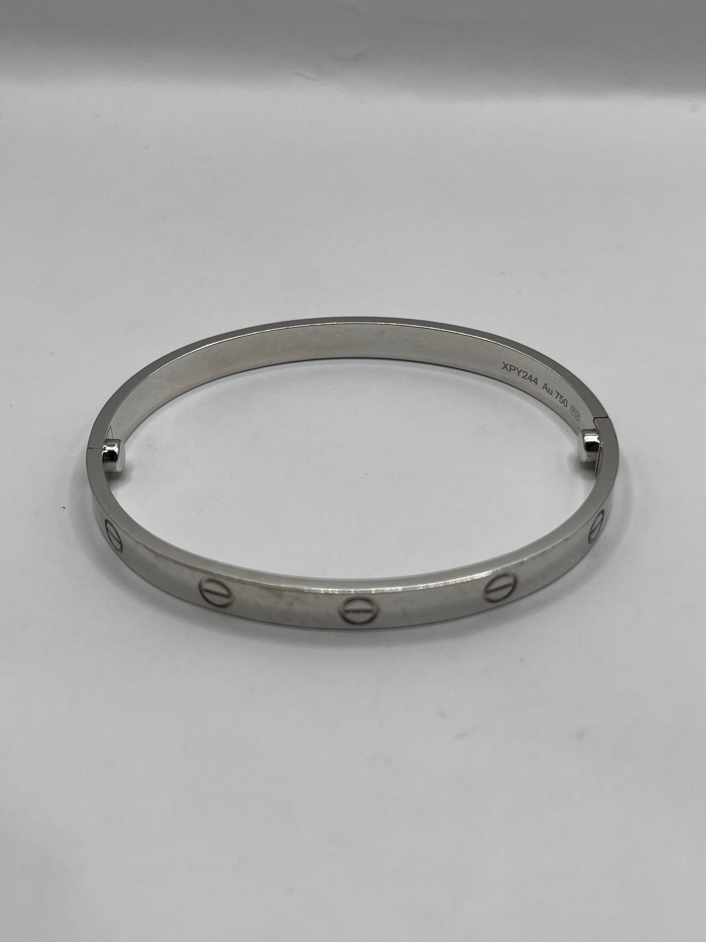 Cartier 18K White Gold "Love" Bracelet