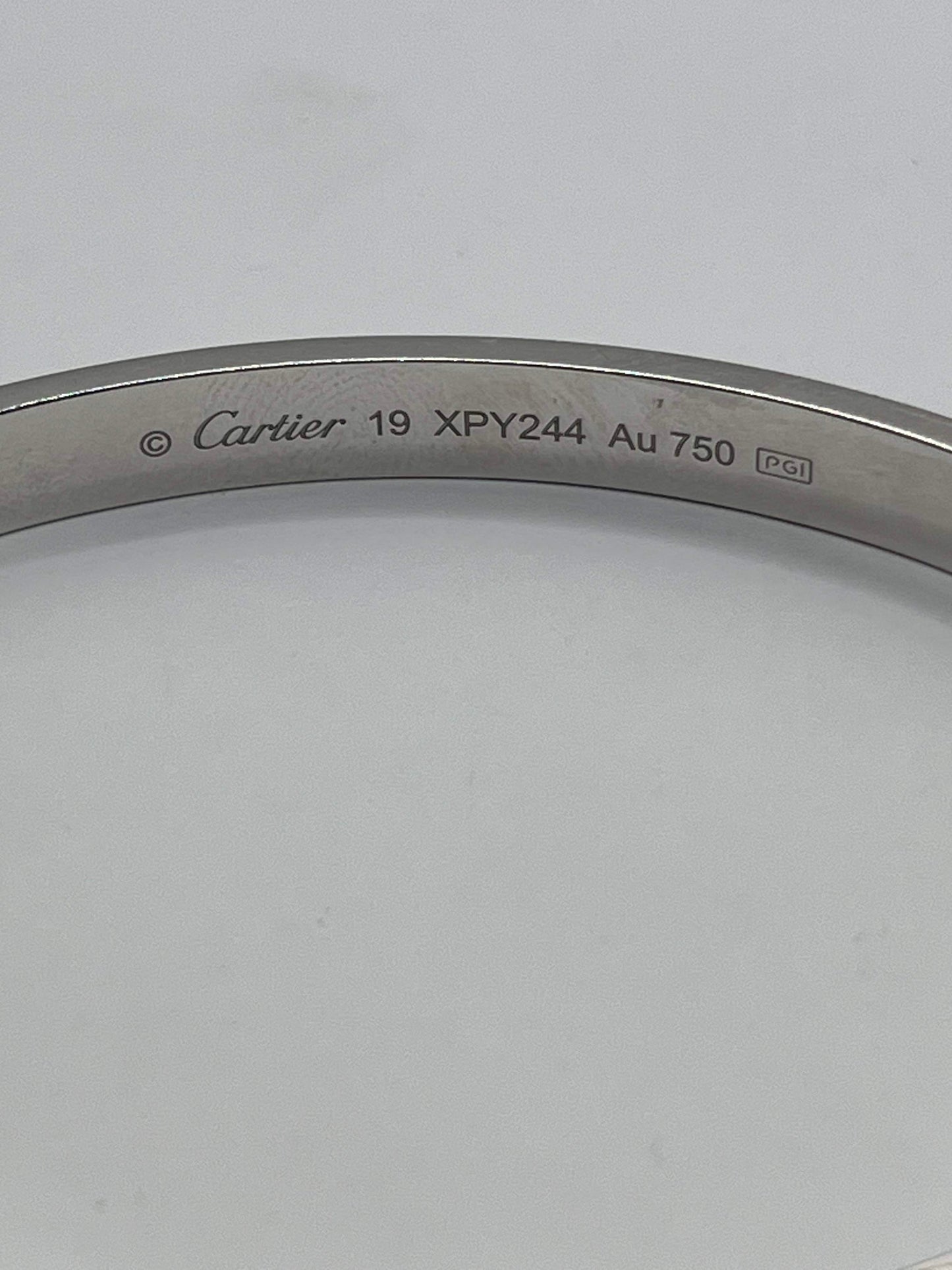 Cartier 18K White Gold "Love" Bracelet