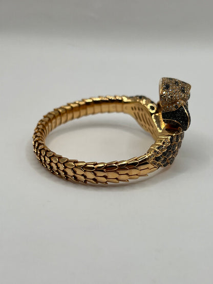 Roberto Coin 18K Rose Gold Diamond & Onyx Hawk Bracelet