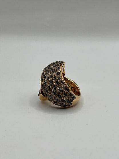 Roberto Coin 18K Rose Gold Diamond & Onyx Hawk Ring