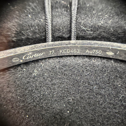 Cartier 18K White Gold "Love" Bracelet with Diamonds