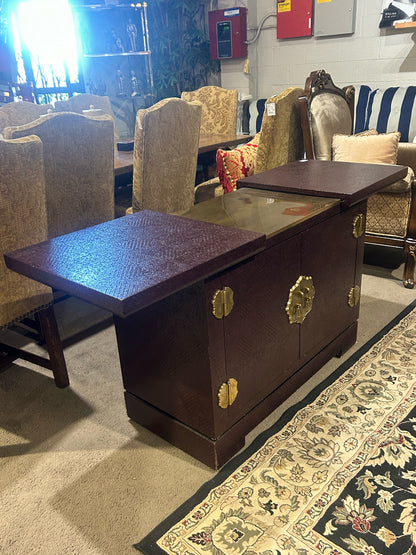 Dark Red Asian Tea Table