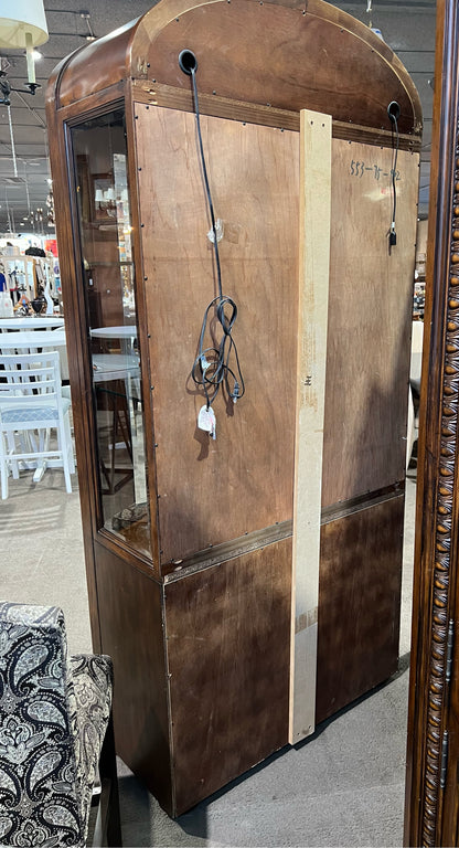 4 Door Arched Top Darkwood Cabinet