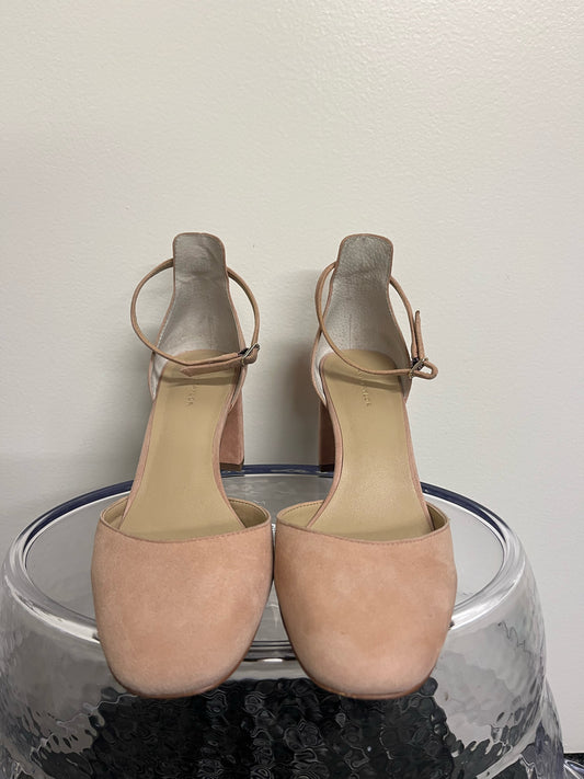 Ann Taylor Blush Chunky Heels