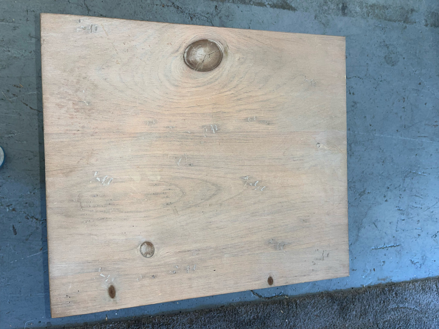 Rustic Wood Nightstand with Carved Star Door