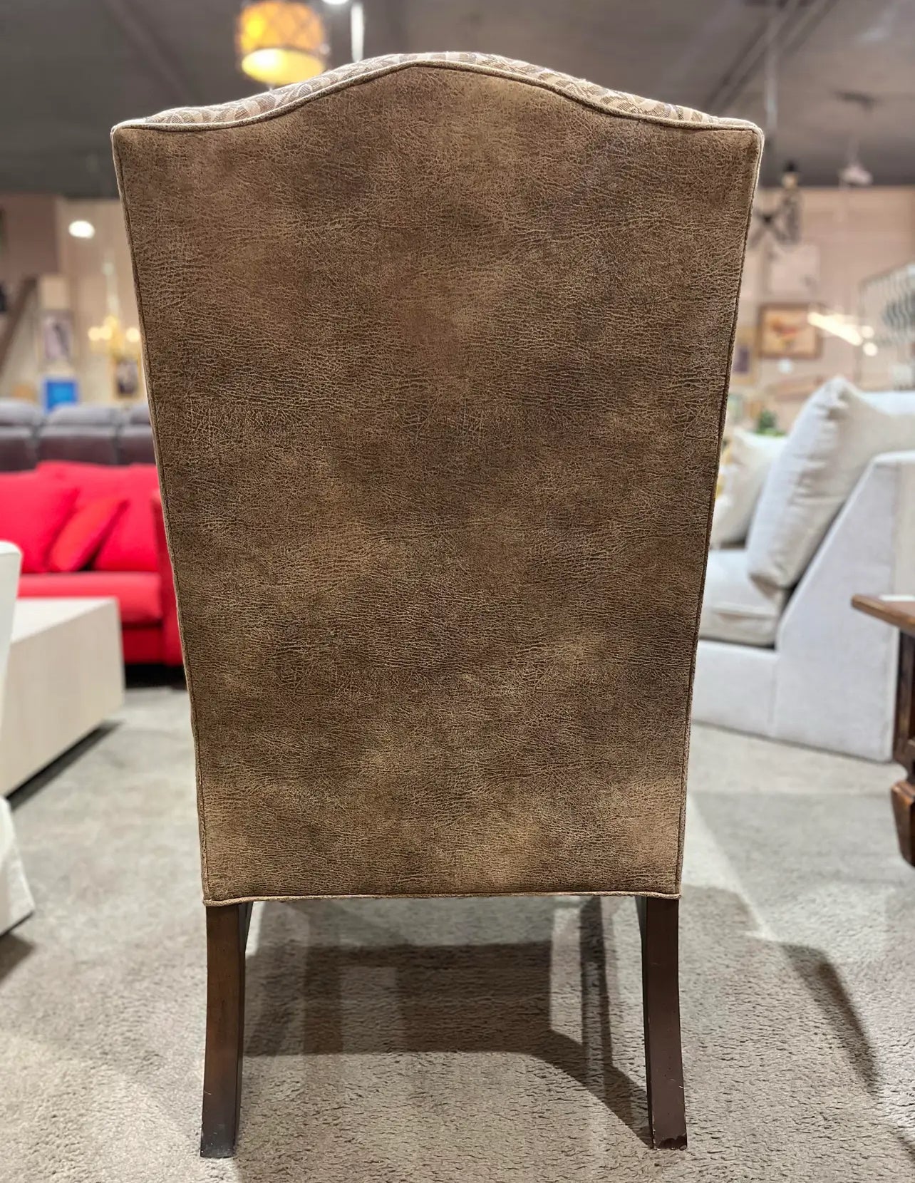 Heckman Brown Wingback Chair