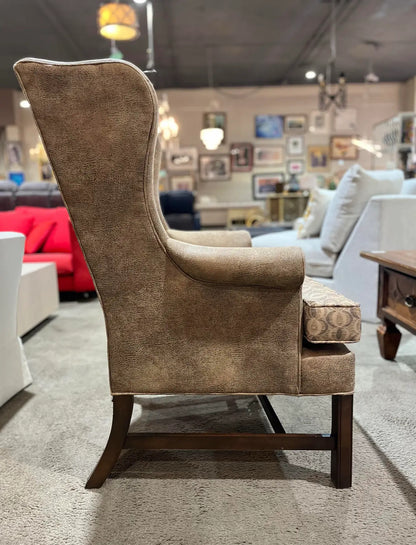 Heckman Brown Wingback Chair