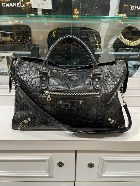 Balenciaga Alligator Handbag