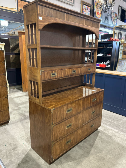 Dixie Furniture Wood  "Campaigner" Hutch Top Dresser