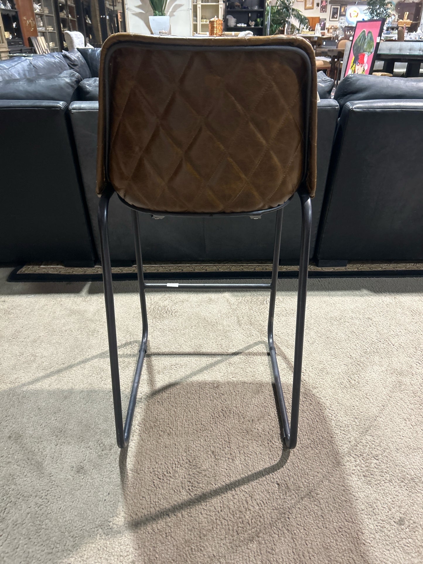 RC Willey Leather High Top Chairs
