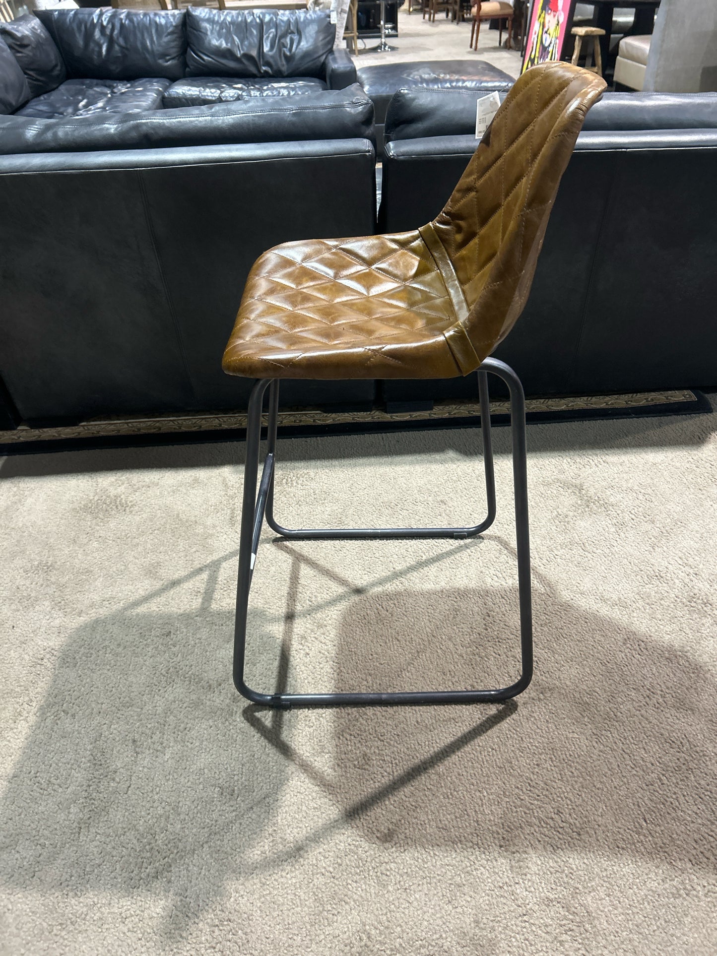 RC Willey Leather High Top Chairs